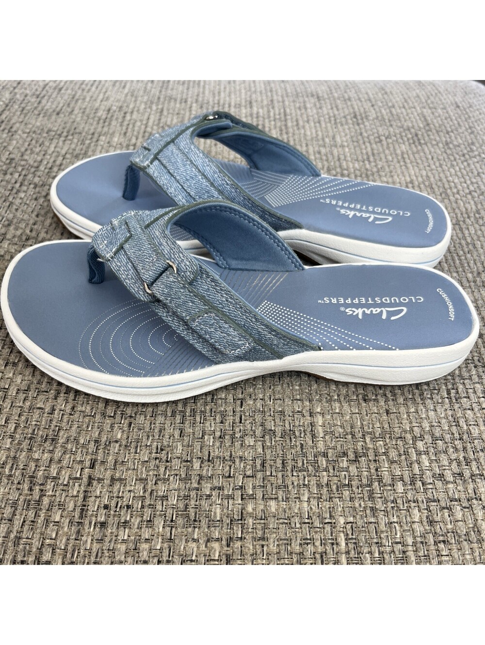 Clark’s Breeze Sea Cloudstepper Flip Flops Womens Sz 5 Sandals Slides New $60 - Picture 5 of 5